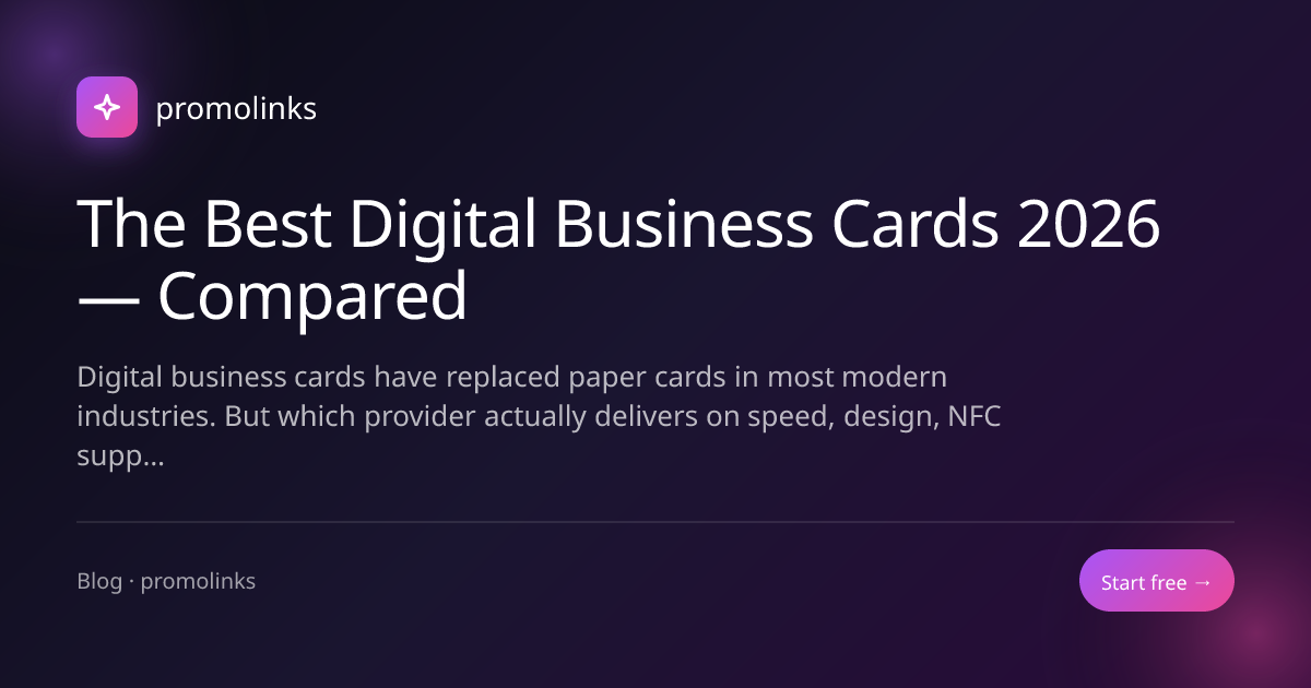 The Best Digital Business Cards 2026 — Compared