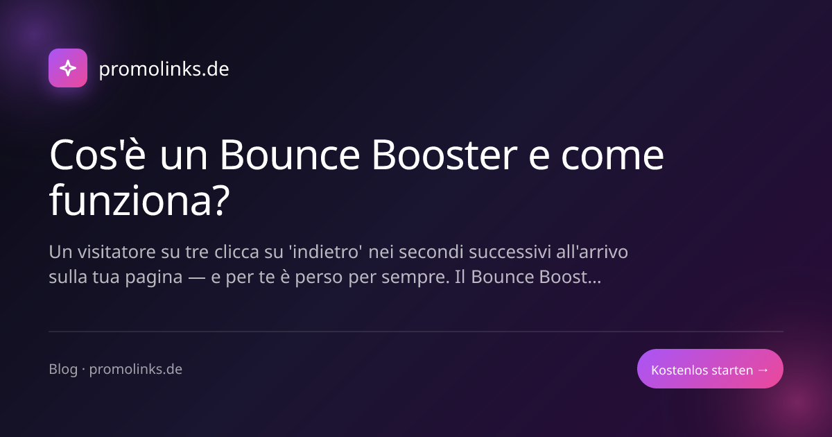 Cos'è un Bounce Booster e come funziona?