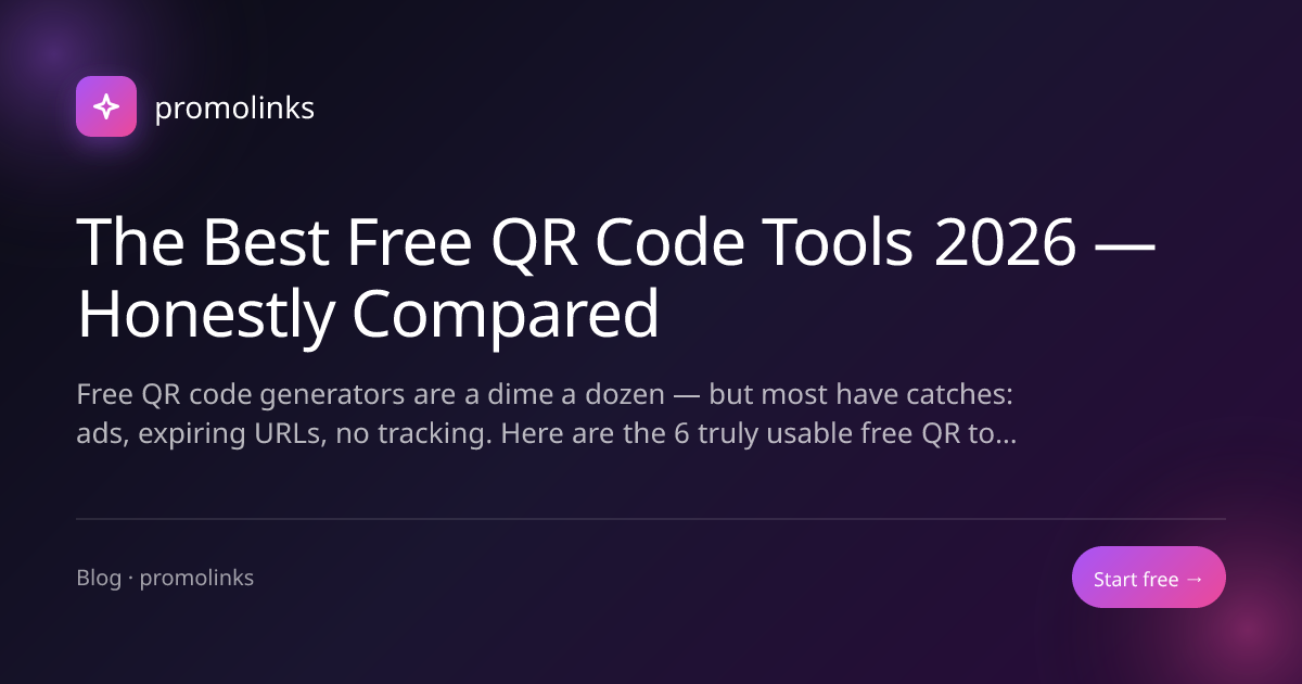 The Best Free QR Code Tools 2026 — Honestly Compared