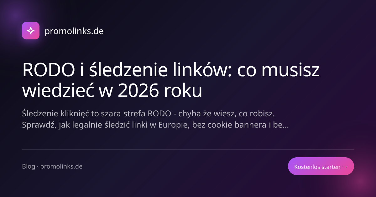 RODO i śledzenie linków: co musisz wiedzieć w 2026 roku